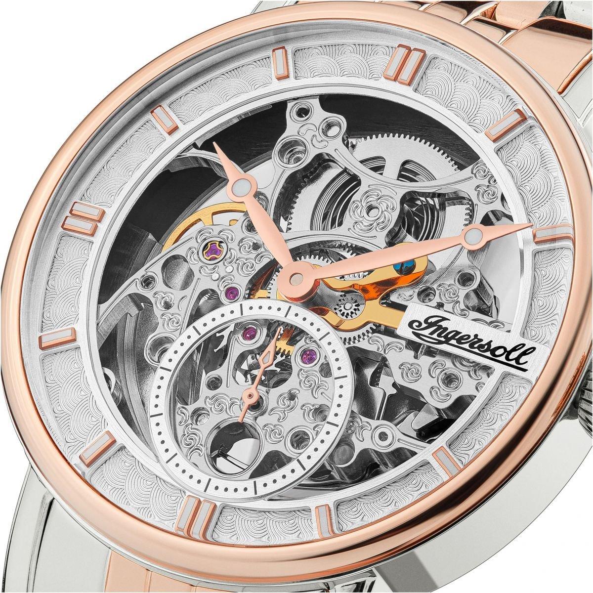 Ingersoll 1892 Mens Ingersoll Herald Automatic Silver Gold Watch