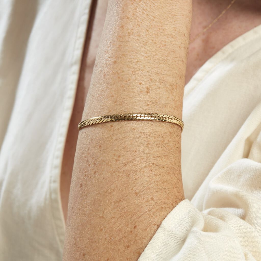 Bracelet Or Jaune Izel Maille Anglaise