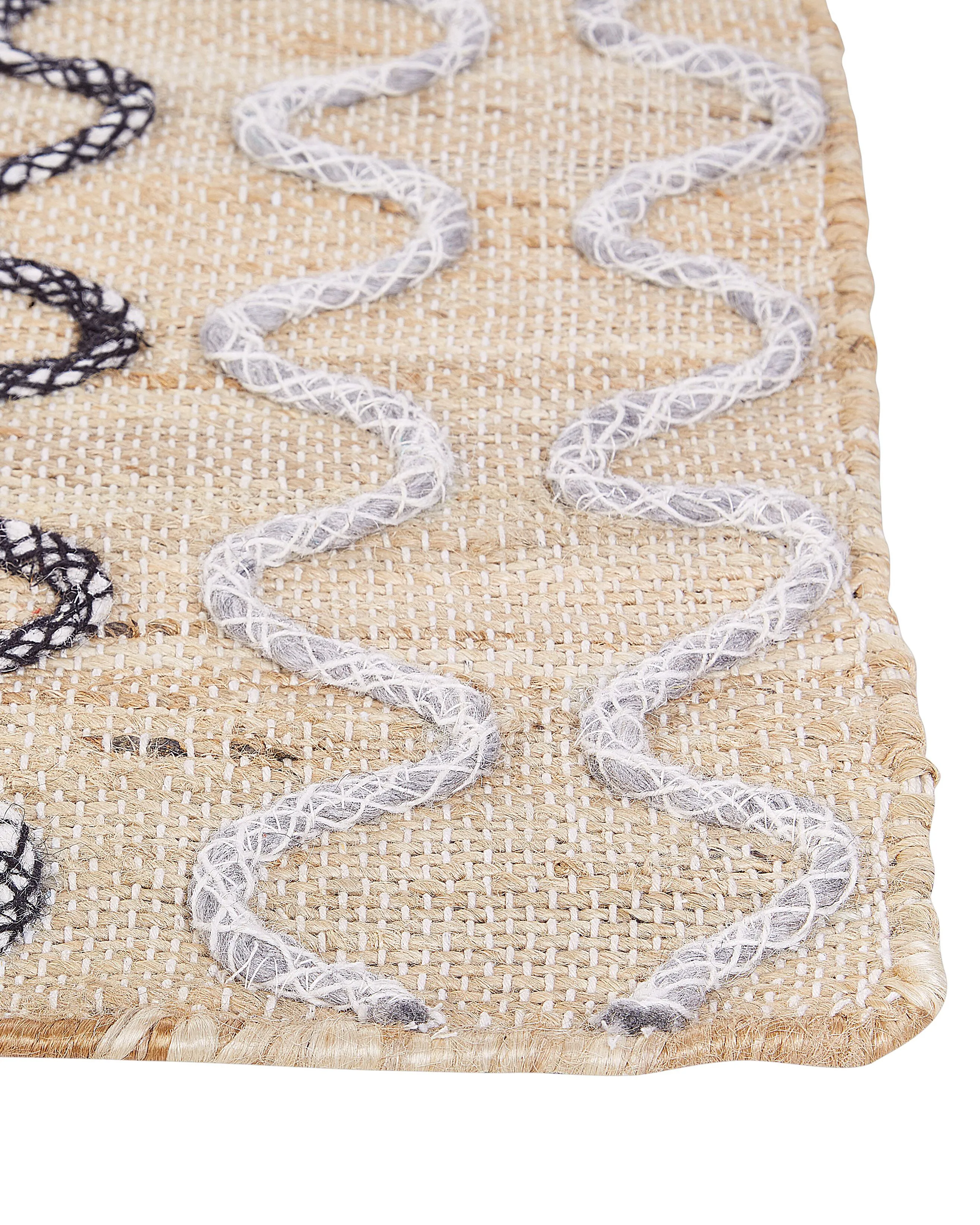 Vloerkleed SOGUT Beige 160 x 230 cm Jute