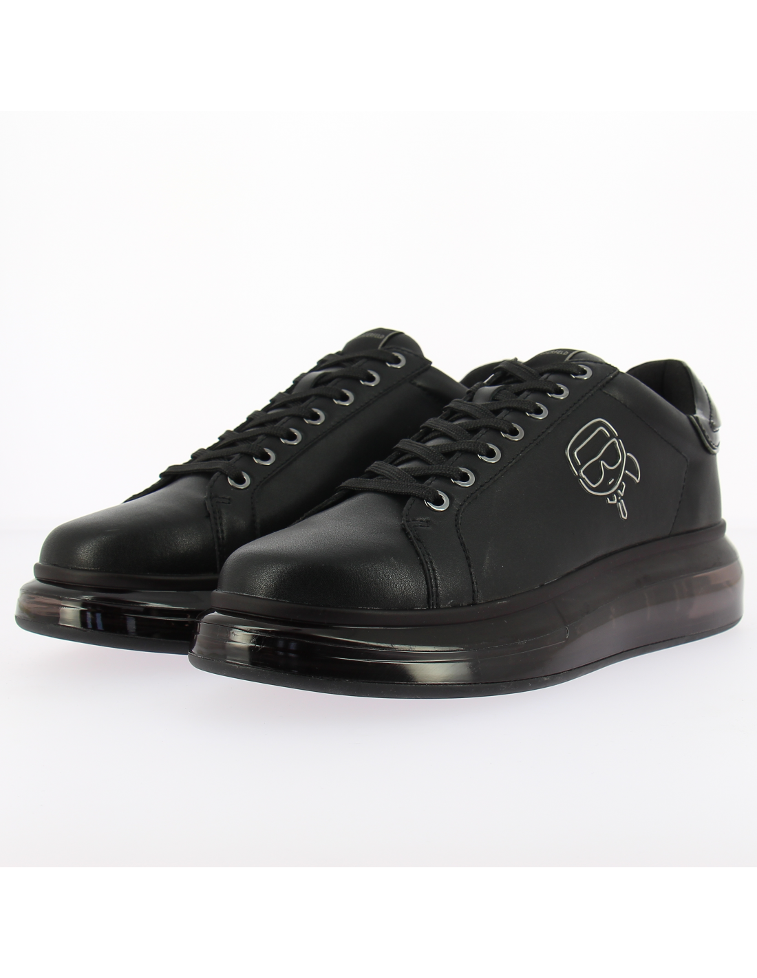 karl lagerfeld Baskets compensées homme kapri kushion karl plexikonic lo cuir noir