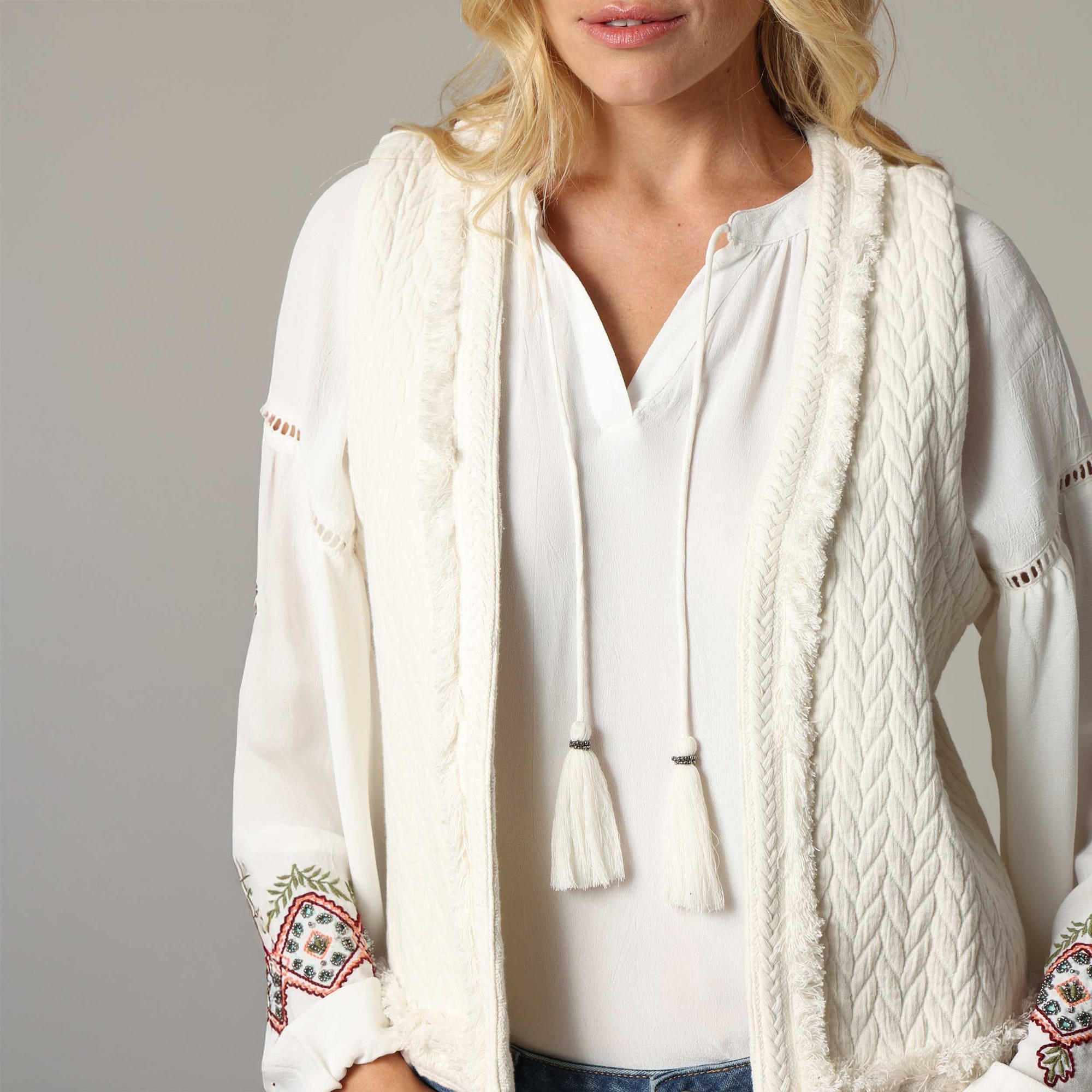 Gilet Femme beige