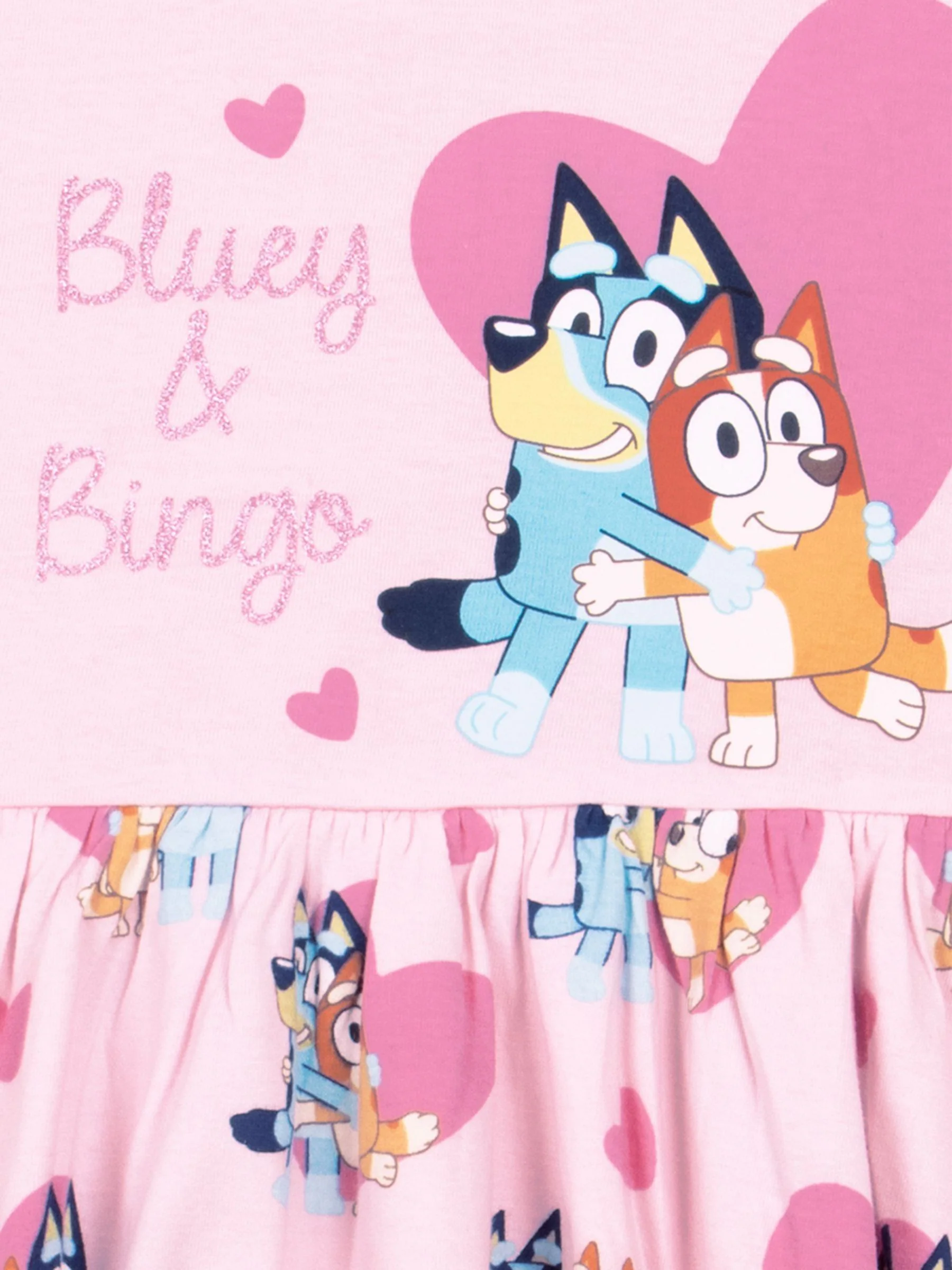 Character Bluey Long Sleeve 100% Cotton Dress