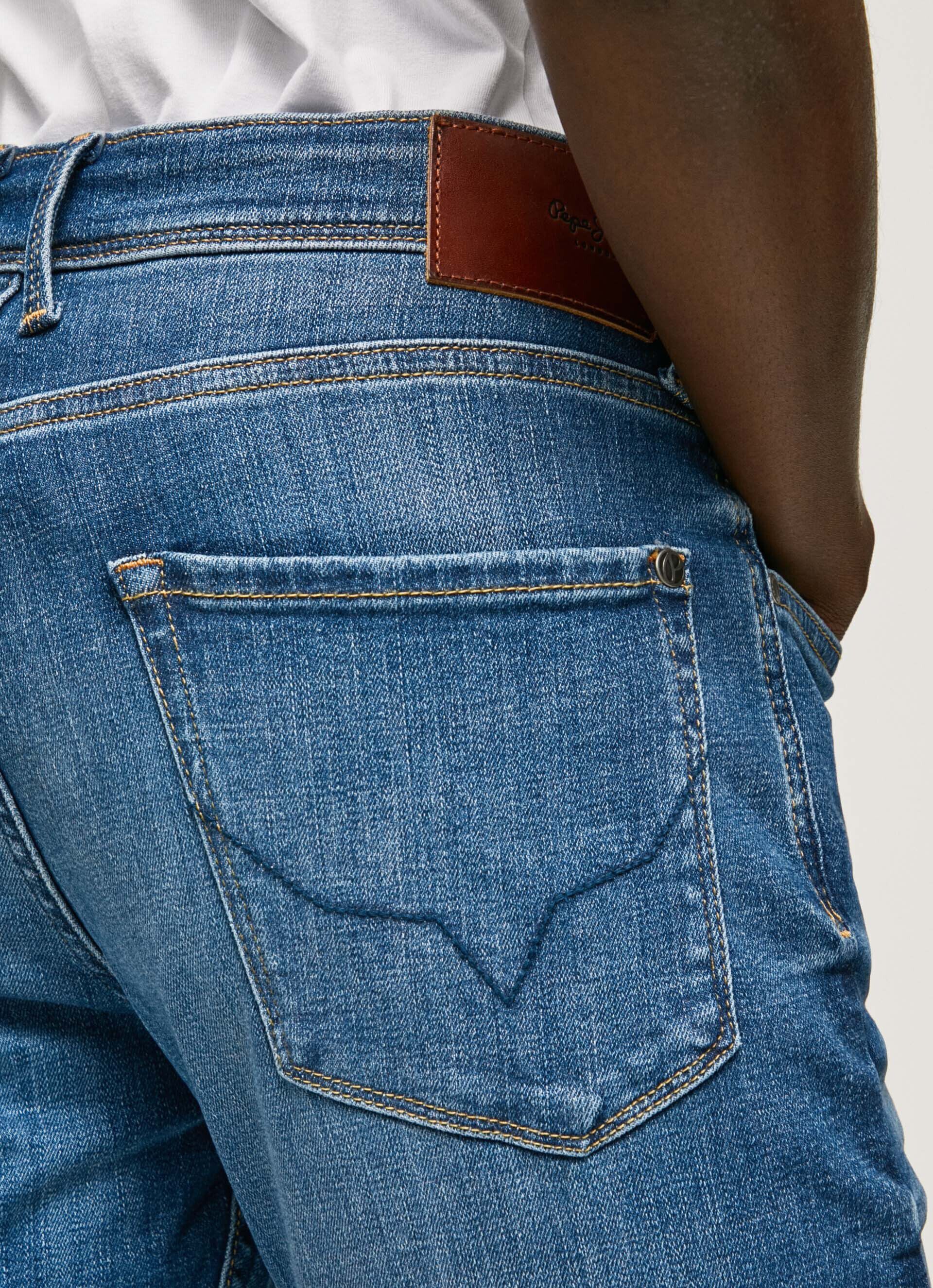 Calça jeans skinny de cintura baixa Jean Finsbury Fit - jeans