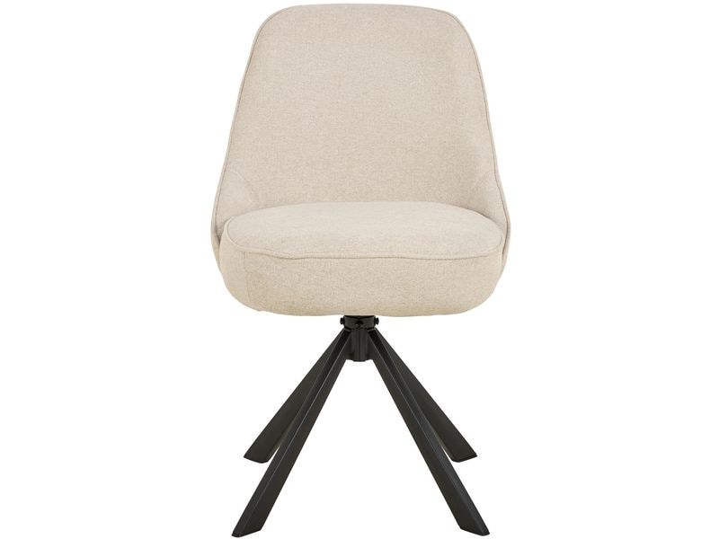 AC Design Stuhl Carlton 2 Stück, Beige Esszimmerstuhl mit ergonomischem Sitz