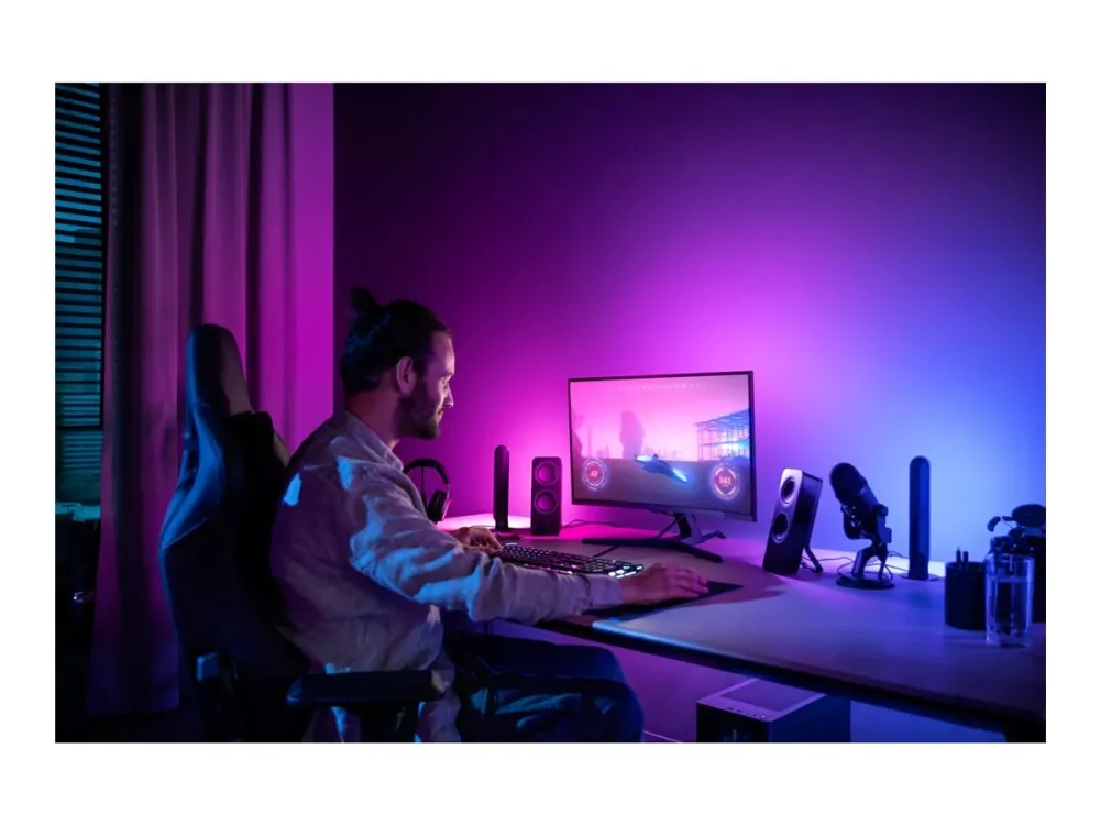 Philips Hue Play Gradient - Lysrem - LED - 15 W - flerfarvet/hvidt lys - 90.5 cm - sort