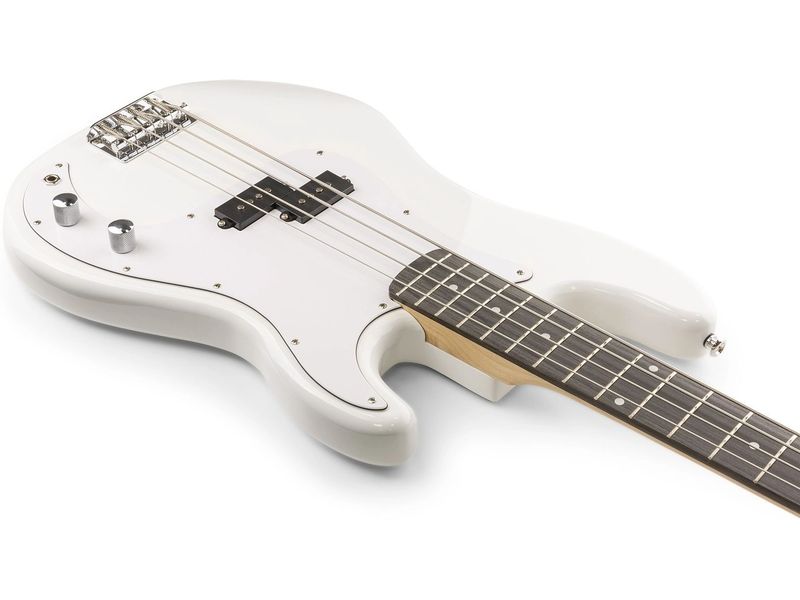 MAX E-Bass GigKit Weiss Bass Gitarrenset