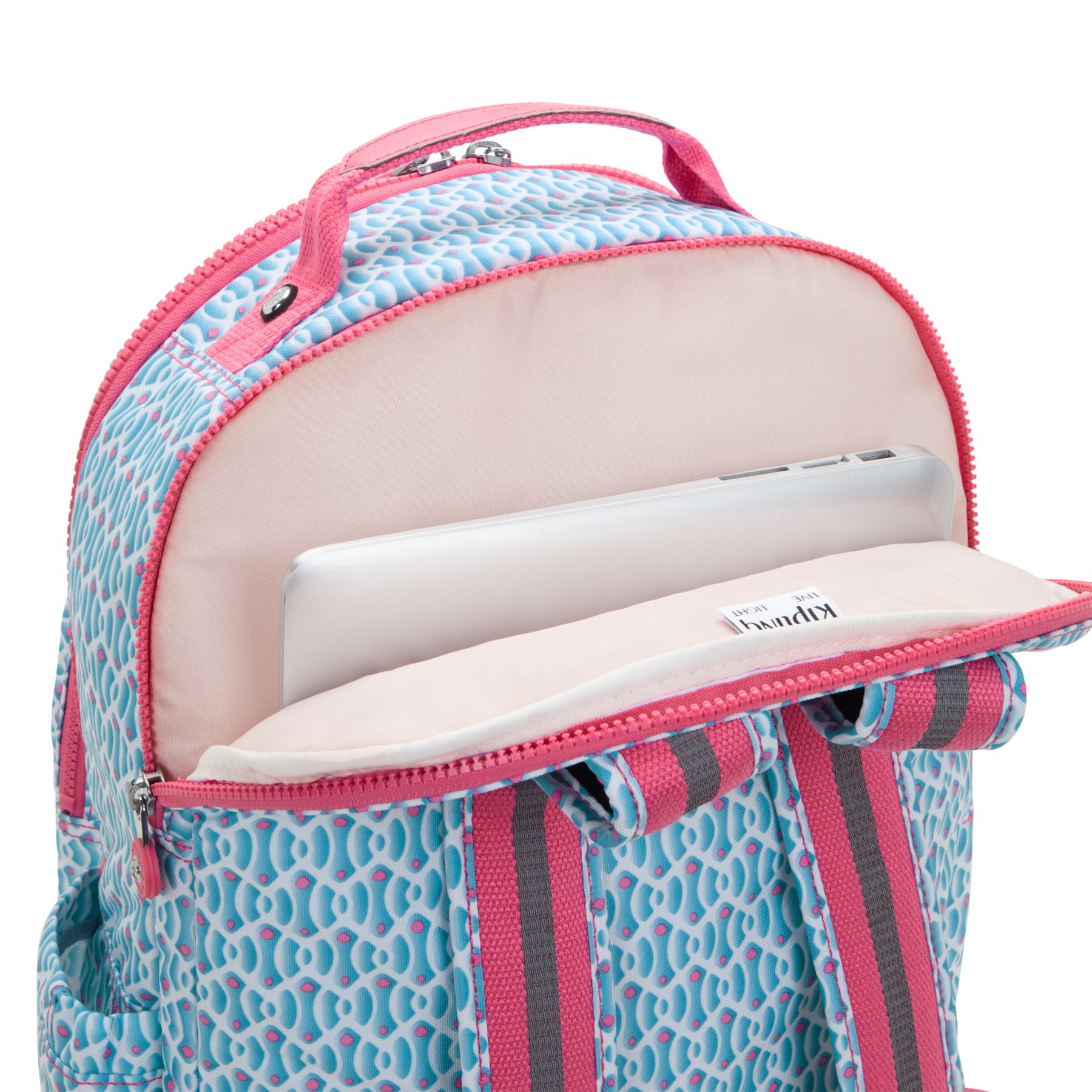 SEOUL LAP Grand sac à dos avec compartiment séparé pour ordinateur portable - Dreamy Geo Combo