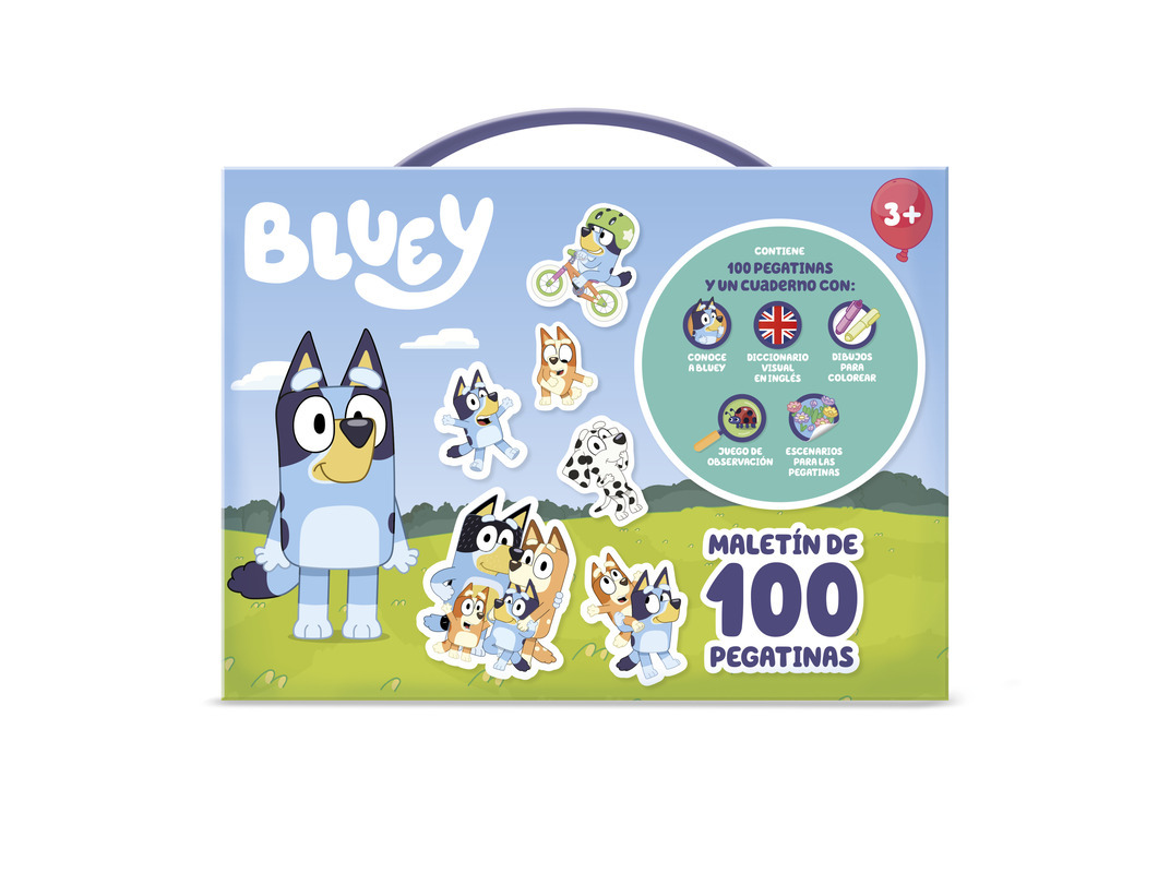 MALA COM 100 AUTOCOLANTES BLUEY