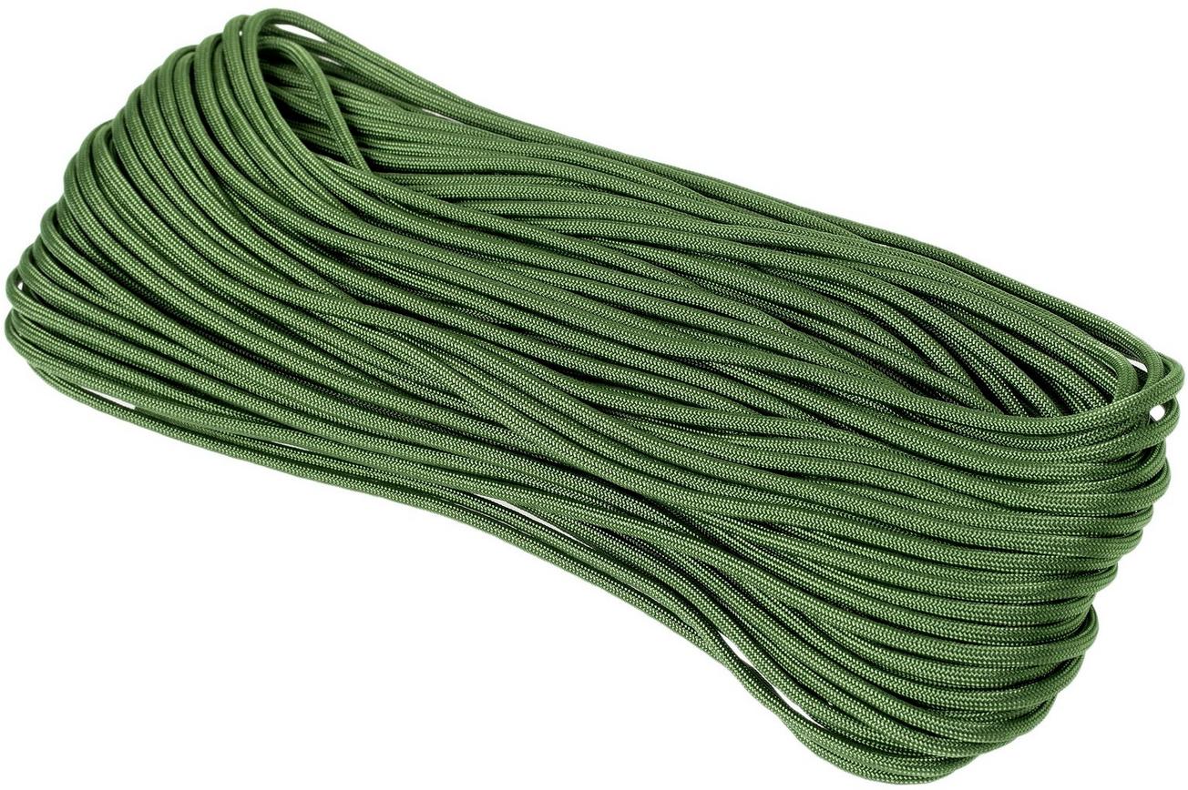 Knivesandtools 550 paracord type III, kleur: fern green, 100 ft (30,48 m)