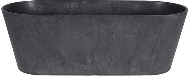 Artstone plantenbak Claire 55 x 16 x 17 cm zwart