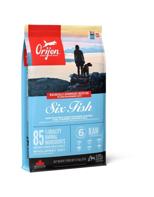 Orijen Whole Prey Six Fish Dog Sardines&Makreel - Hondenvoer