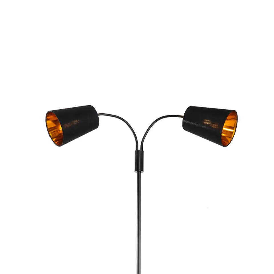 Qazqa vloerlampen carmen zwart e14