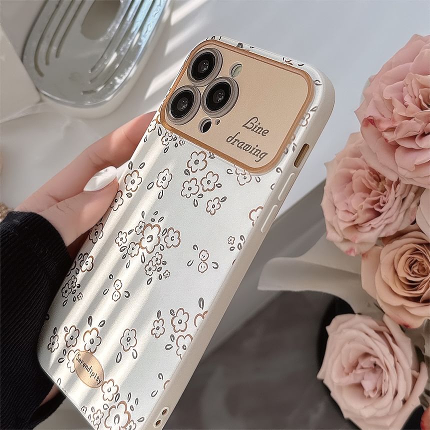 Mobby - Bloemen telefoonhoesje - iPhone 16 Pro Max / 16 Pro / 16 Plus / 16 / 15 Pro Max / 15 Pro / 15 Plus / 15 / 14 Pro Max / 14 Pro / 14 Plus / 14 / 13 Pro Max / 13 Pro / 13