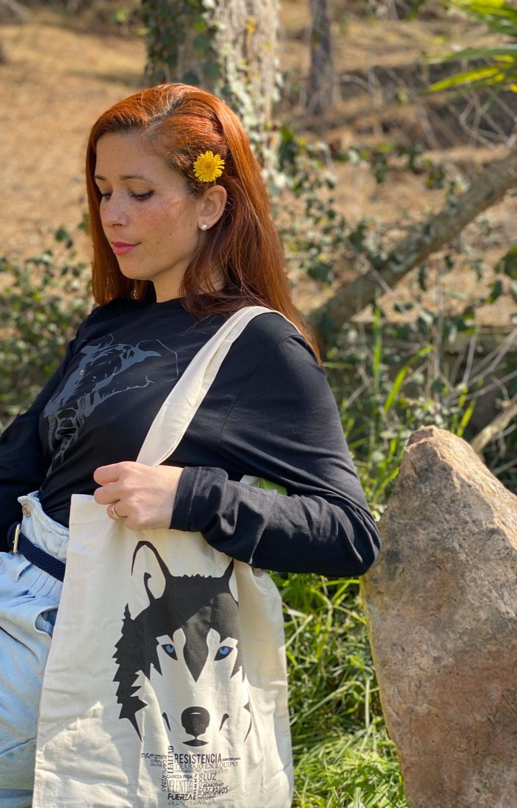 Bolsa de lobo branco
