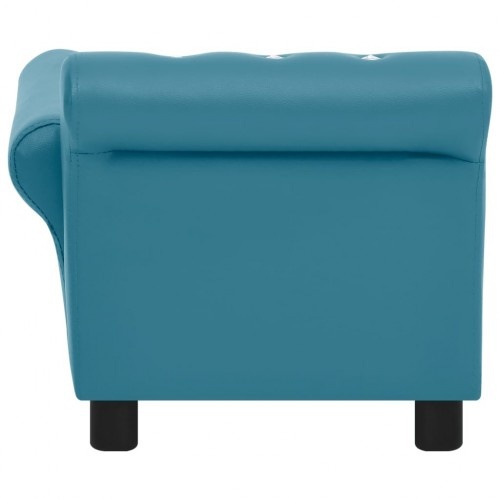 sofá oval turquesa para cães vidaxl