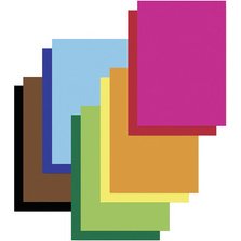 Bloc de papier de couleur, A4, 130 g/m2, 20 feuilles