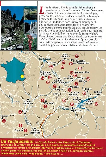 RANDO EDITIONS - SENTIERS EMILIE HAUTES ALPES 1