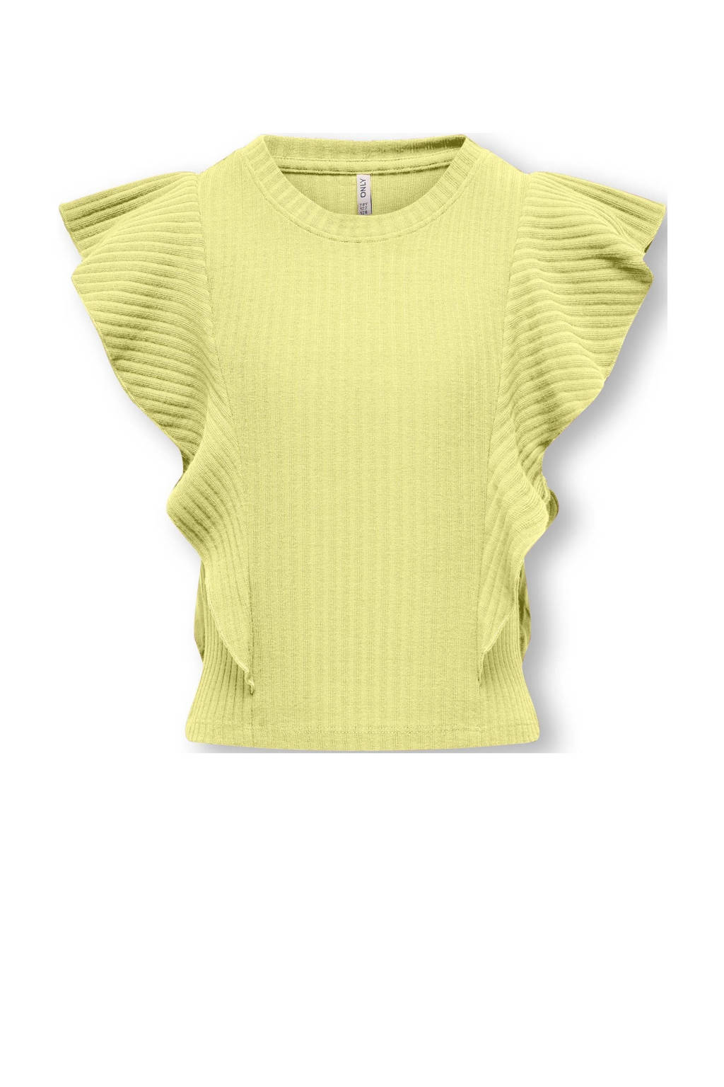 ONLY T-shirt KOGNELLA geel