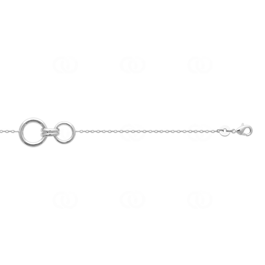 Armband 925 Silber rhodiniert Maillons 18cm