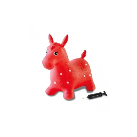 Jamara Hüpftier Pferd rot mit Pumpe