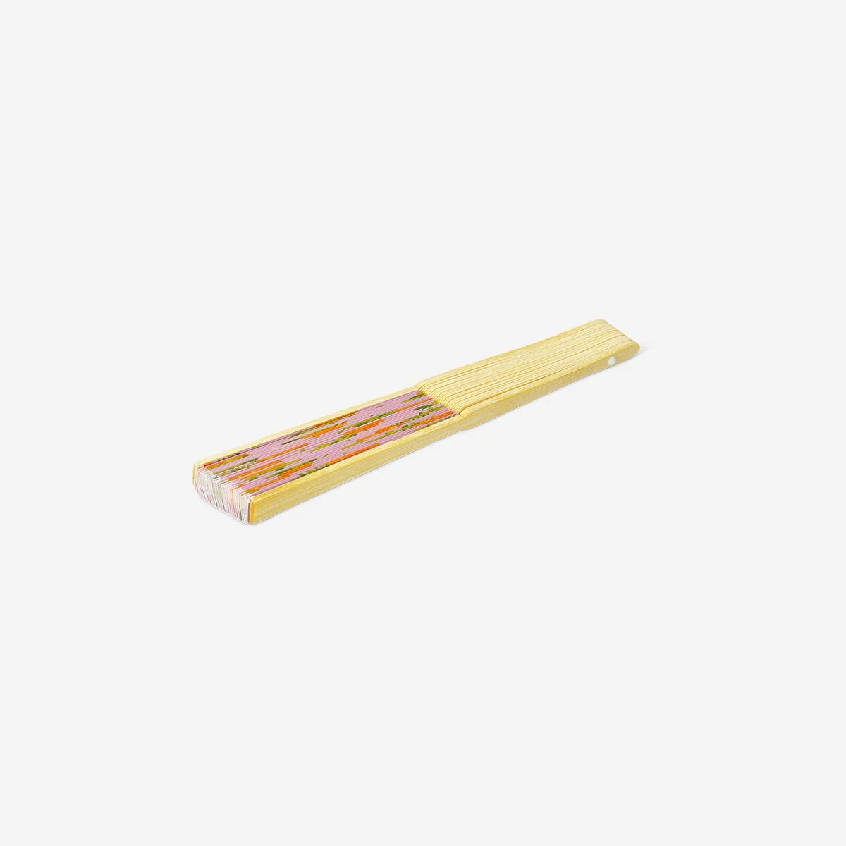 Foldbar bambusvifte med ananasprint