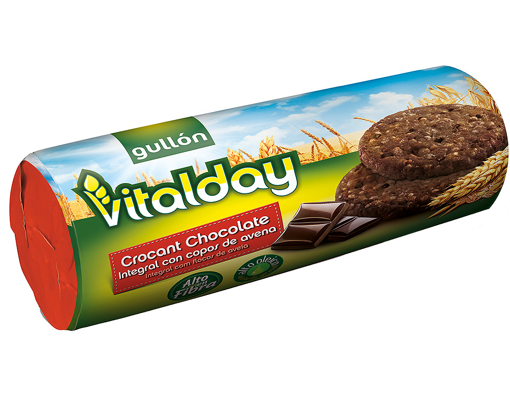 BOLACHA GULLON VITALDAY CROCANTE CHOCOLATE 280G