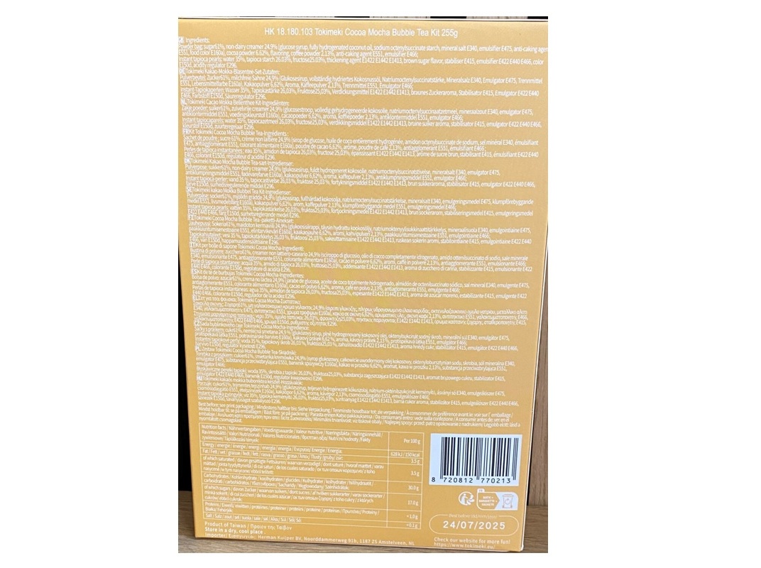 BUBBLE TEA KIT TOKIMEKI COCOA MOCHA 255G