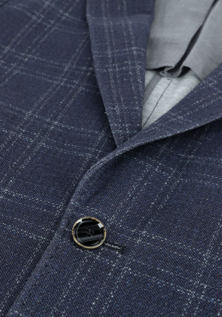 PROFUOMO donkerblauwe profuomo colbert jacket knitted ch