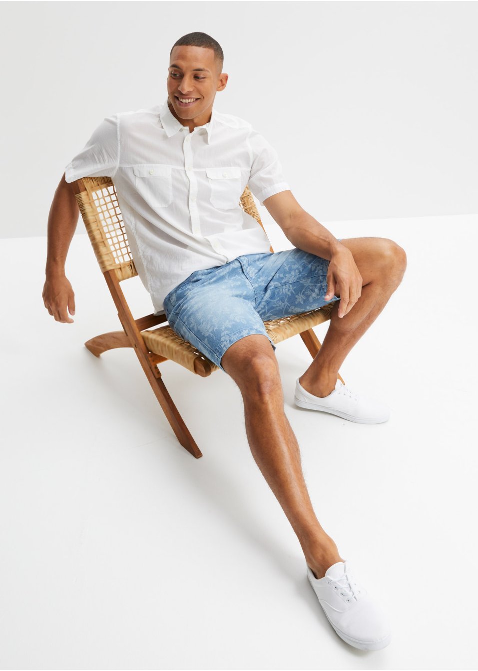 Bermuda en jean, Loose Fit