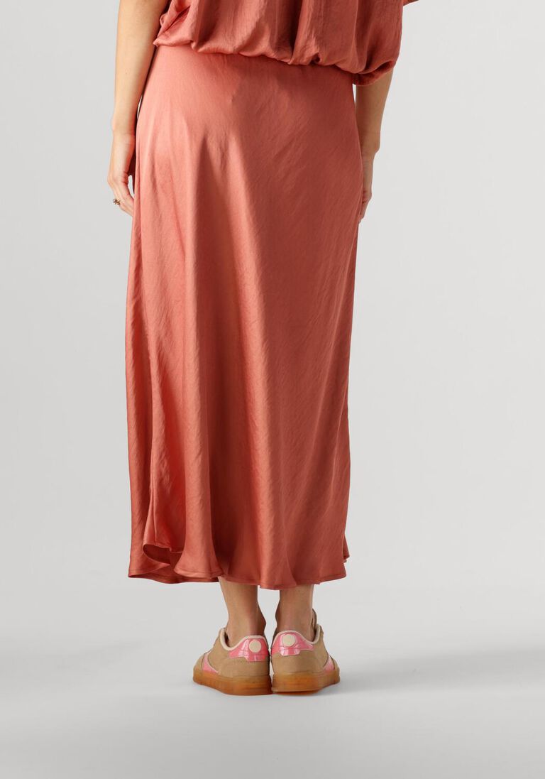 roze summum midirok skirt heavy silky touch