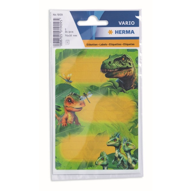 9 Etiketten - Vario - selbstklebend - Dino World