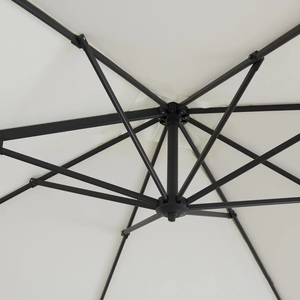 Tiltable Floating Parasol 250x250 cm - Starker schwimmender Sonnenschirm - Ecru