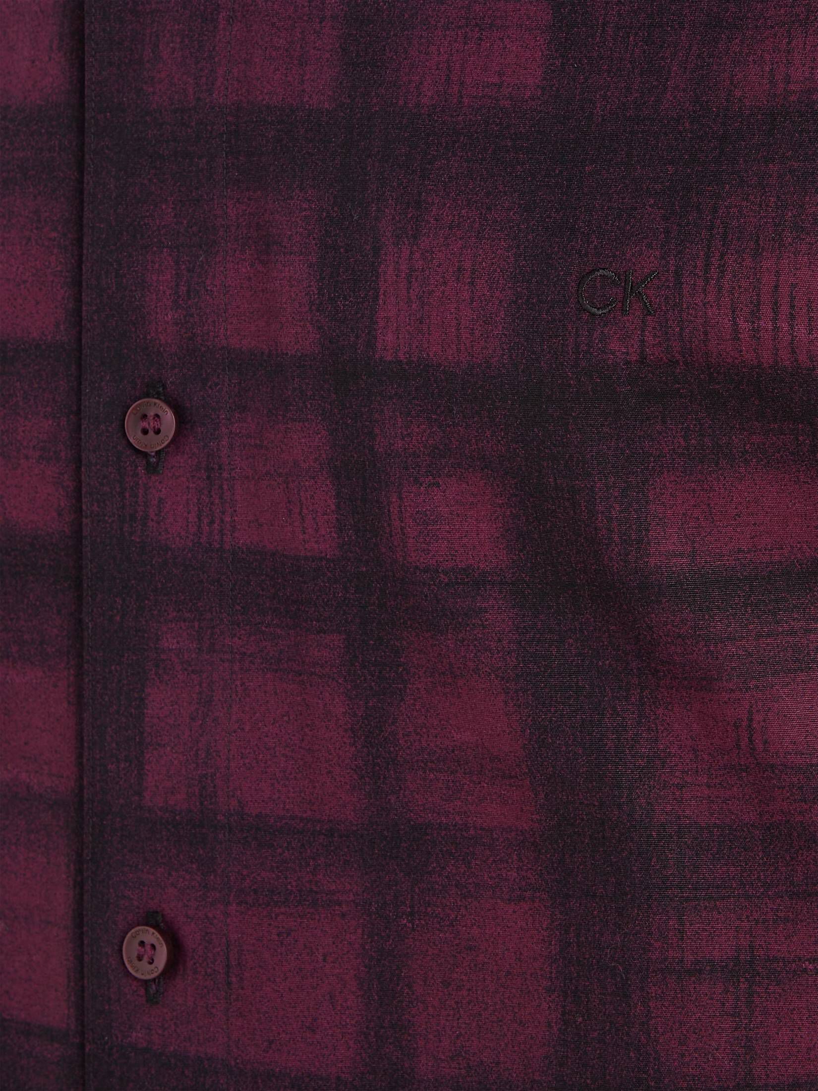CALVIN KLEIN| Herren Hemd POPLIN STRETCH AOP CHECK