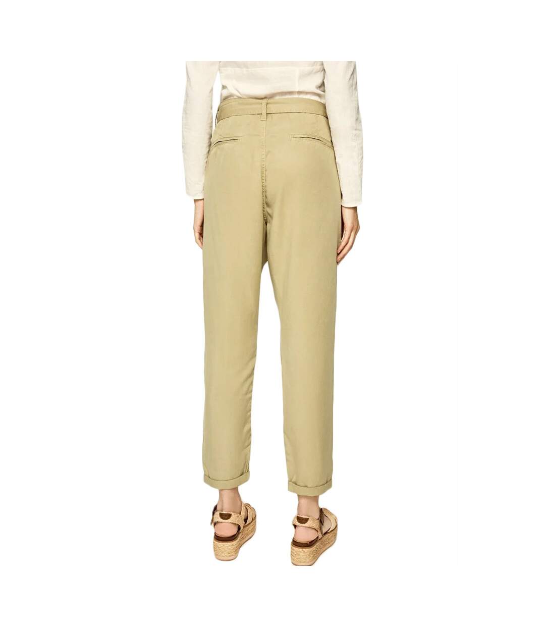 Pantalon Fluide Beige Femme Pepe Jeans Drifter