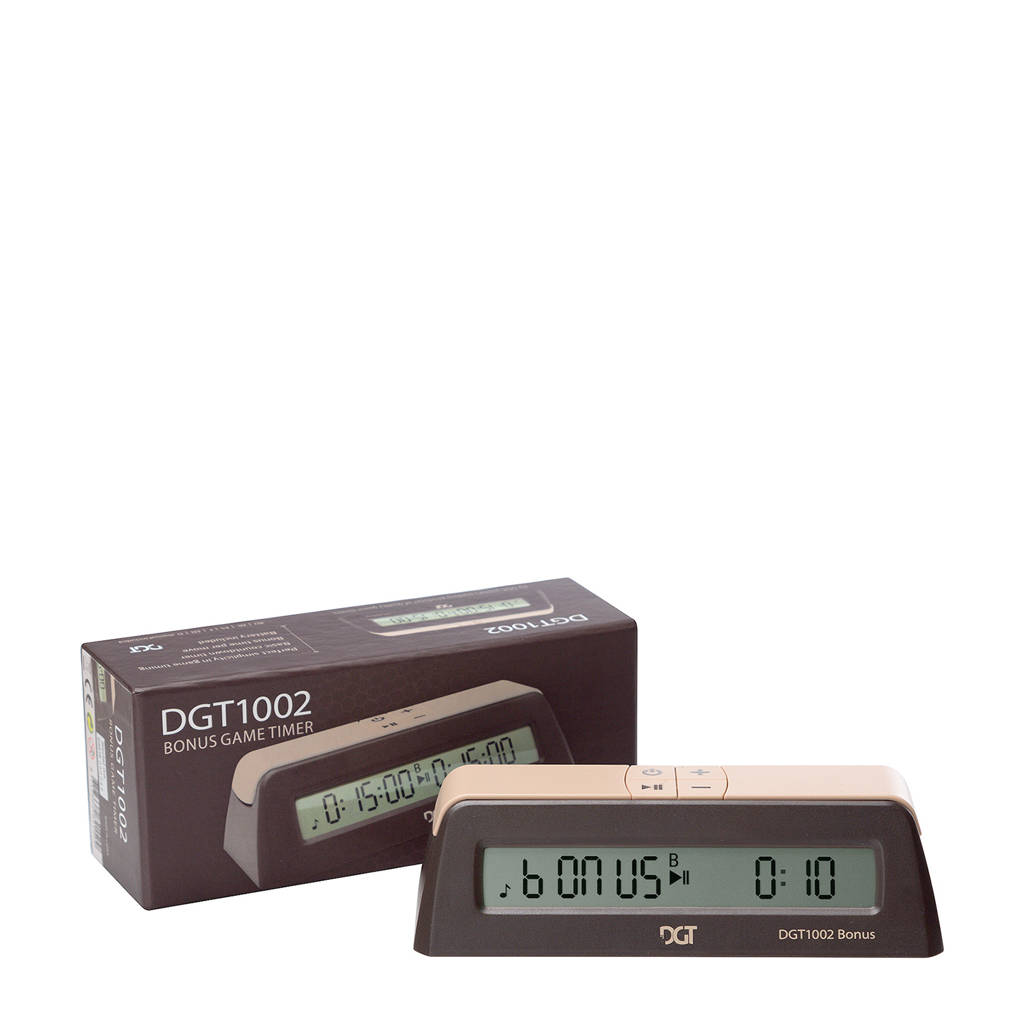 DGT 1002 digitale schaakklok bonus timer 1002 digitale schaakklok bonus timer