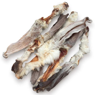bePure Kaninchenohren mit Fell 100g