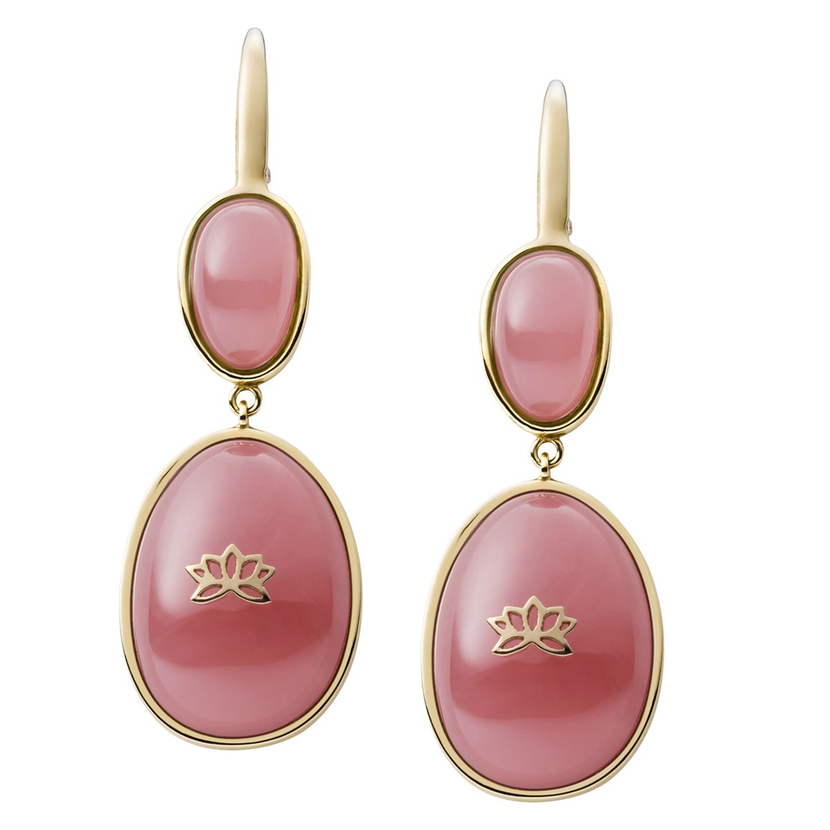 Boucles d'oreilles femme Fossil Georgia acier doré
