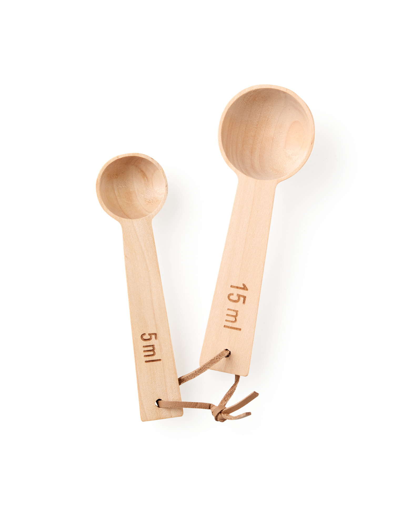 Måleskeer | Træ. 5 ml/15 ml. 2 stk.