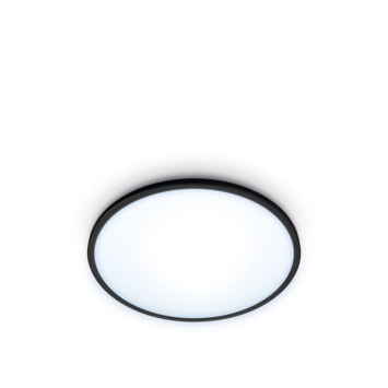 WiZ plafondlamp SuperSlim zwart Ø24,2cm 14W