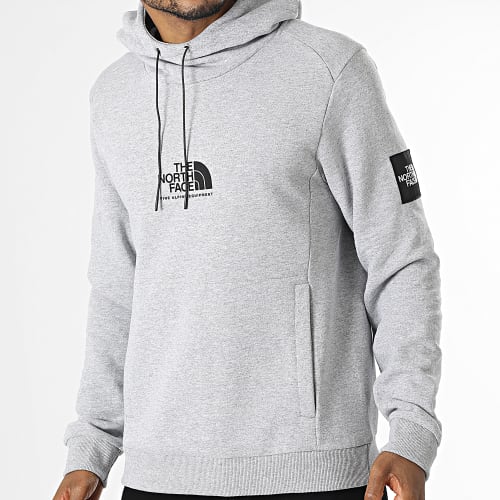 Sweat Capuche Fine Alpine A3XY3 Gris Chiné