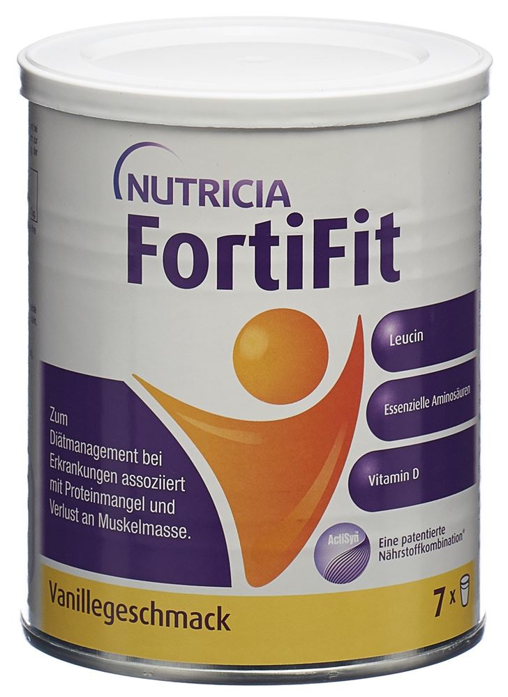 Fortifit Plv Vanille Ds 280 g<br>280 g, Dose, Pulver zur Herstellung einer Lösung zum Einnehmen, Vanille