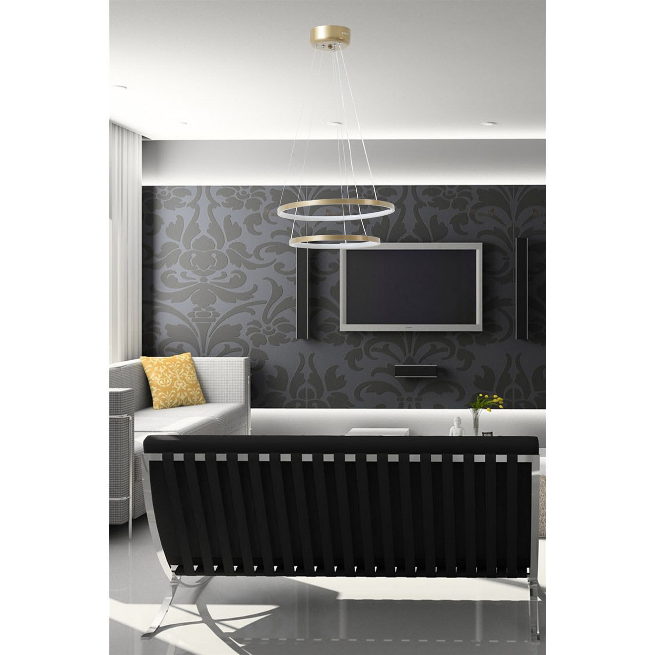Opviq Suspension Cember cuivre - 40x30x80 cm