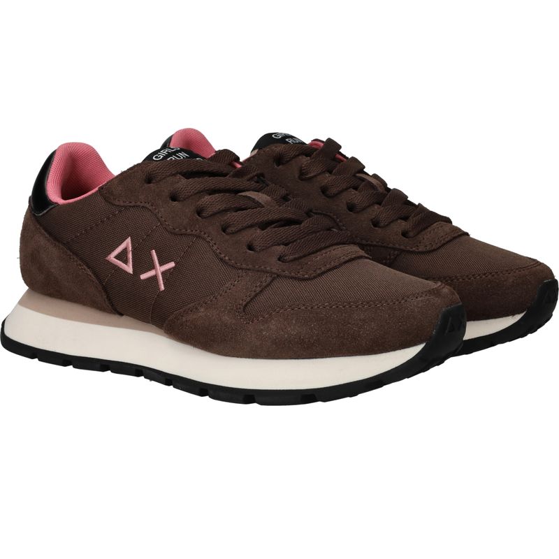 SUN68 Ally Sold Nylon Sneakers Bruin Dames