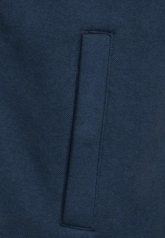 Piqué Blouson - dark dust blue
