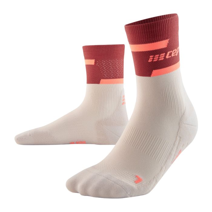 CEP Dame Strømper The Run Socks Mid Cut V4 Rød