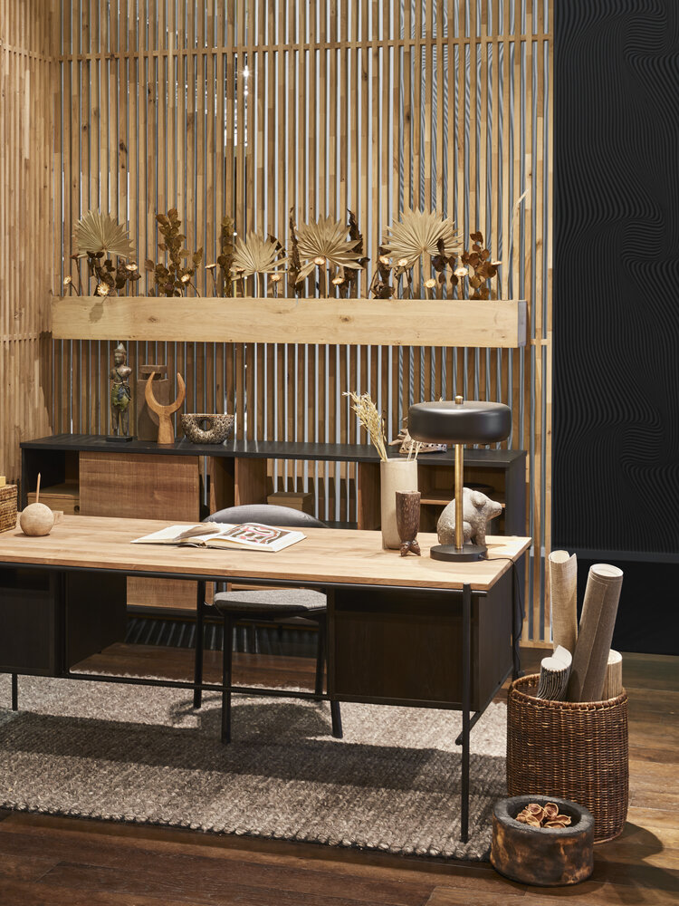 Ethnicraft - Teak Oscar bureau met laden