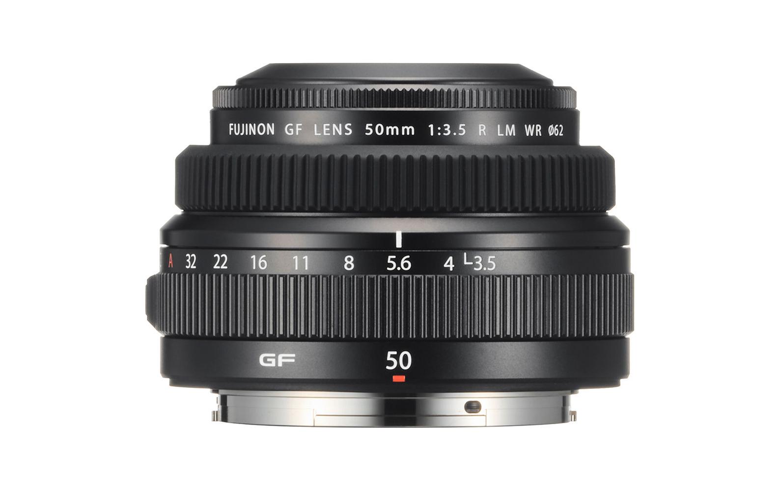 Festbrennweite GF 50mm F/3.5 R LM WR – Fujifilm G-Mount<br>Leichtes und kleines Objektiv für das spiegellose GFX-Mittelformatsystem