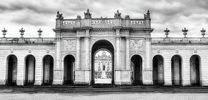 Toile imprimée place Stanislas 55 x 115 cm