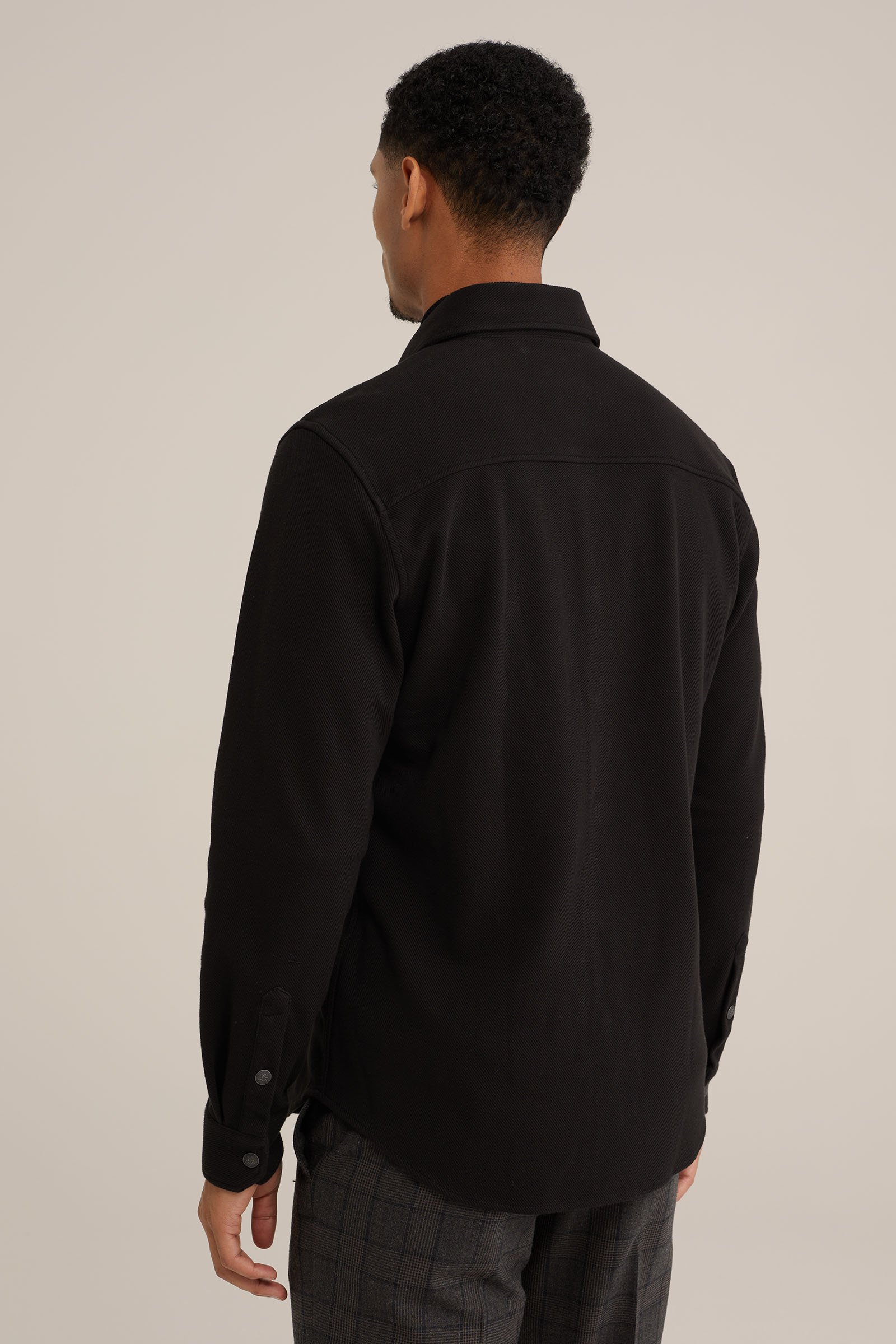 premium overshirt van gebreid materiaal Van Gils Zwart