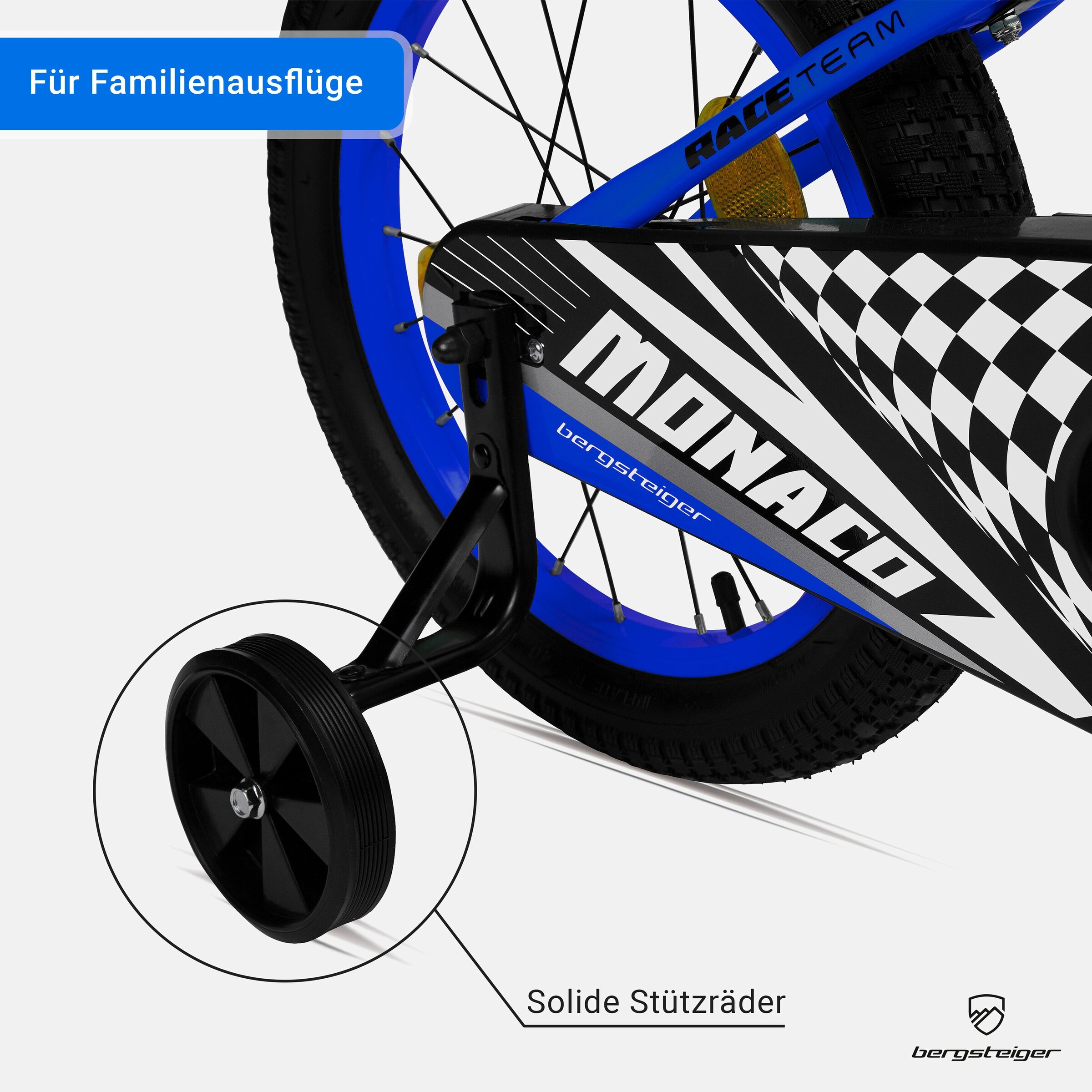 Bergsteiger Kinderfahrrad Monaco 20 Zoll | racing blue